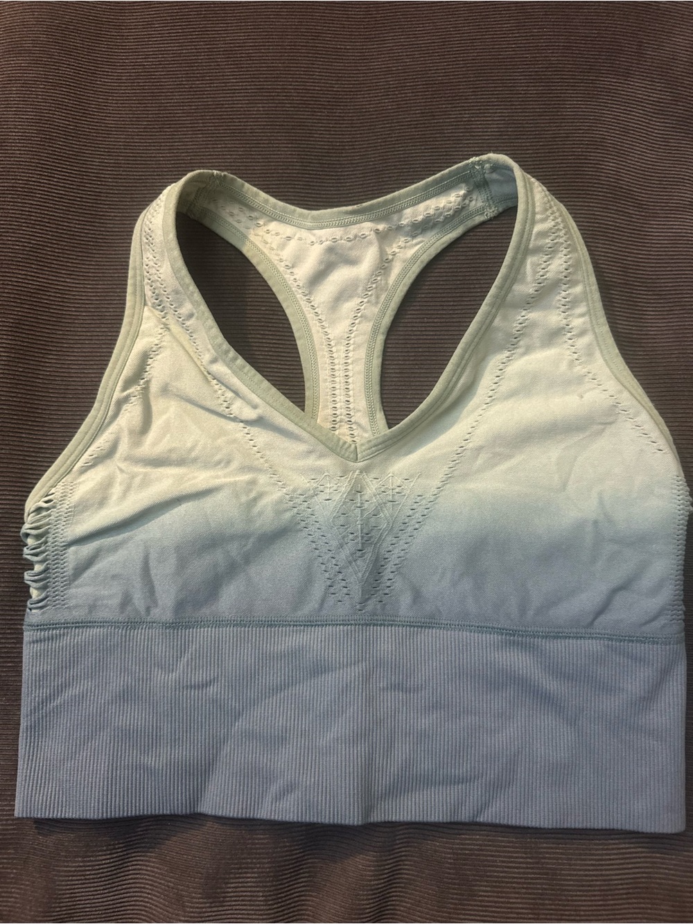 PINK Victoria's Secret Mint Ombre Racerback Sports Bra